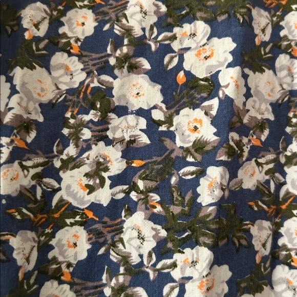 Smash floral button down short sleeves pocket front shirt men’s size XL blue - Picture 7 of 10